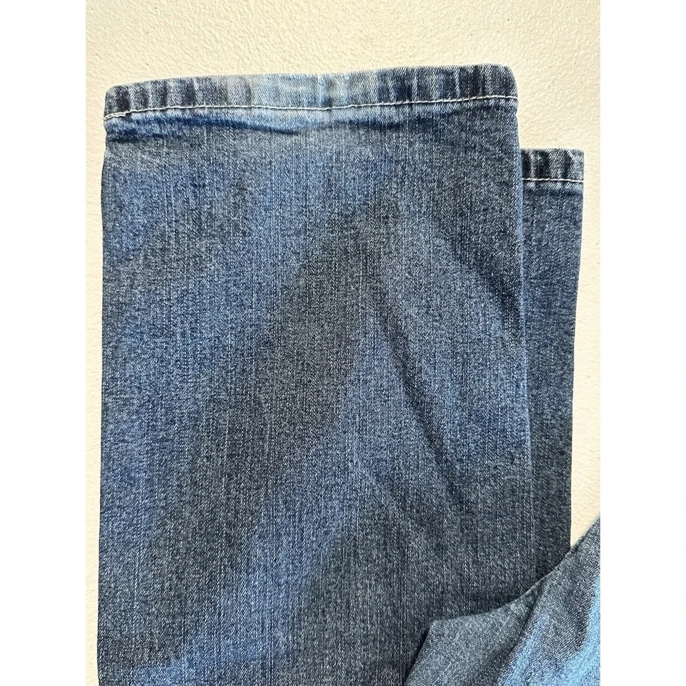 Tru Luxe Jeans Womens Denim Mid‎ Rise Stretch Embellished Pocket Blue Size 27/4